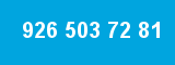 926 503 72 81 926 503 72 81